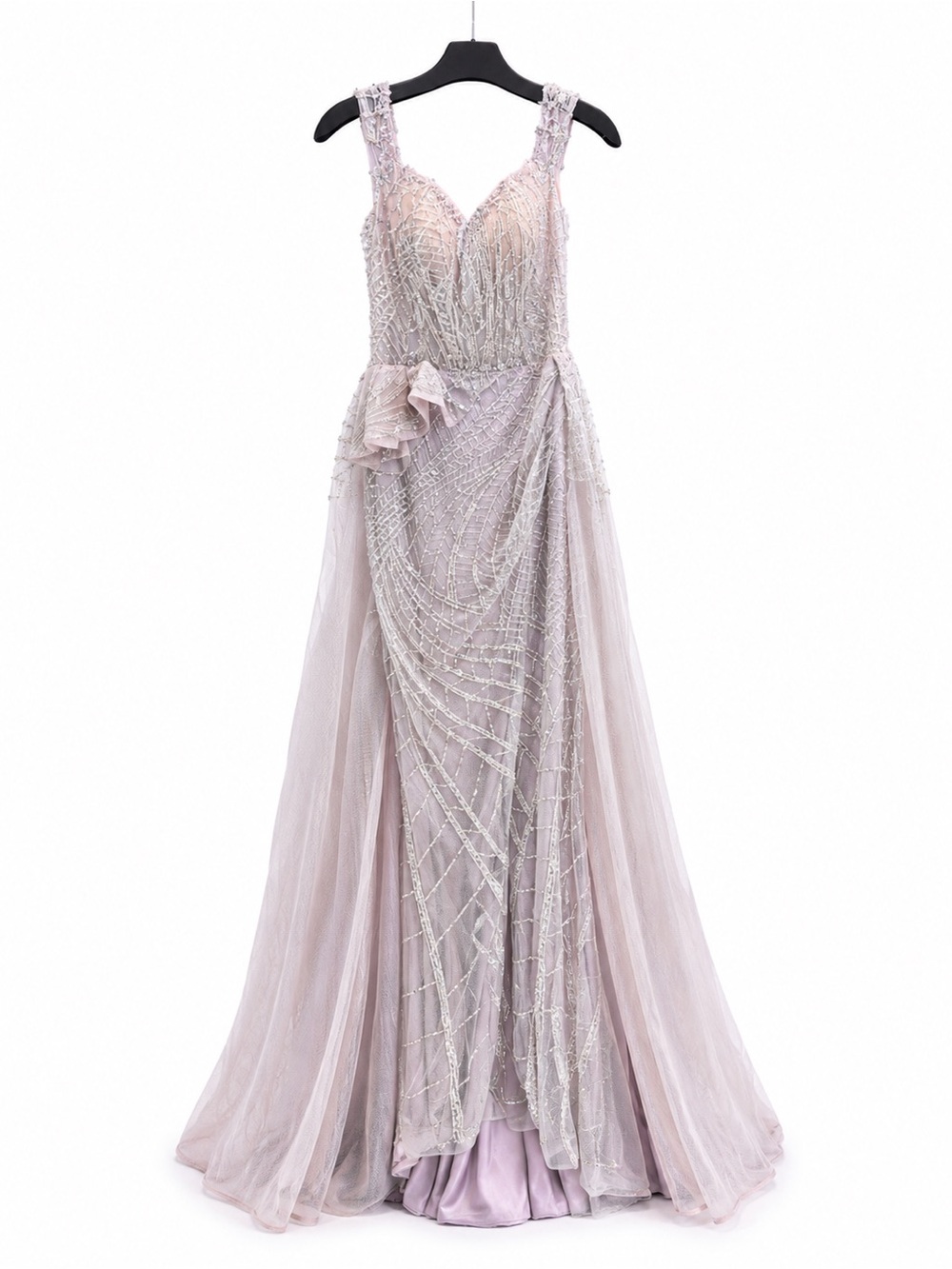 Catwalk 10243 Lavender Beaded Maxi Gown
